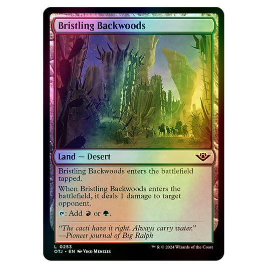 Magic The Gathering - Outlaws of Thunder Junction - Bristling Backwoods - 0253 (Foil)