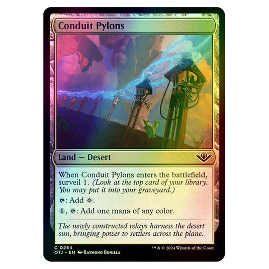 Magic The Gathering - Outlaws of Thunder Junction - Conduit Pylons - 0254 (Foil)