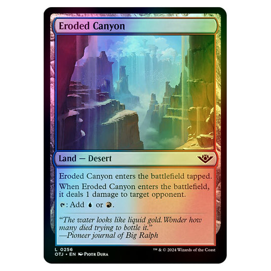 Magic The Gathering - Outlaws of Thunder Junction - Eroded Canyon - 0256 (Foil)