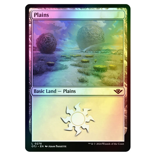 Magic The Gathering - Outlaws of Thunder Junction - Plains - 0278 (Foil)