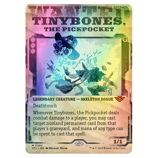 Magic The Gathering - Outlaws of Thunder Junction - Tinybones, the Pickpocket (Wanted Poster) - 0290 (Foil)