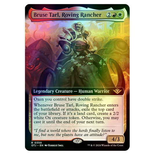 Magic The Gathering - Outlaws of Thunder Junction - Bruse Tarl, Roving Rancher (Extended Art) - 0350 (Foil)