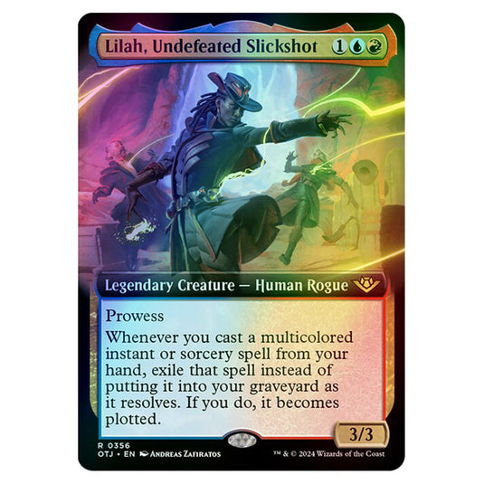 Magic The Gathering - Outlaws of Thunder Junction - Lilah, Undefeated Slickshot (Extended Art) - 0356 (Foil)