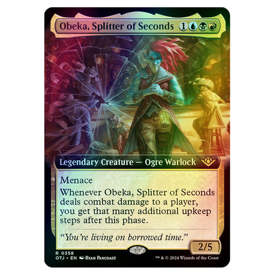 Magic The Gathering - Outlaws of Thunder Junction - Obeka, Splitter of Seconds (Extended Art) - 0358 (Foil)