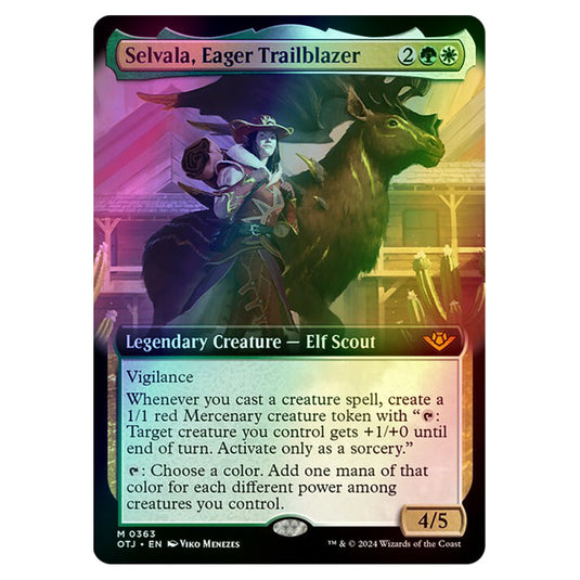 Magic The Gathering - Outlaws of Thunder Junction - Selvala, Eager Trailblazer (Extended Art) - 0363 (Foil)