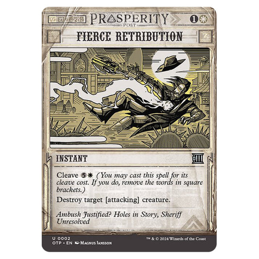Magic The Gathering - Outlaws of Thunder Junction - Breaking News - Fierce Retribution (Prosperity Showcase) - 0002