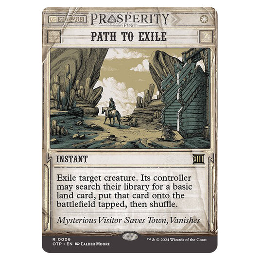 Magic The Gathering - Outlaws of Thunder Junction - Breaking News - Path to Exile (Prosperity Showcase) - 0006