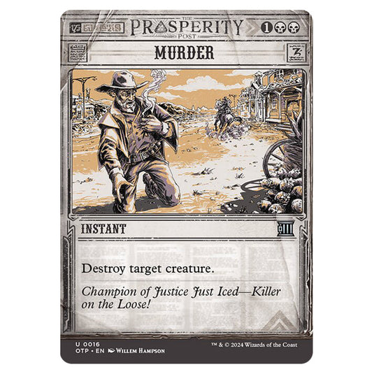 Magic The Gathering - Outlaws of Thunder Junction - Breaking News - Murder (Prosperity Showcase) - 0016