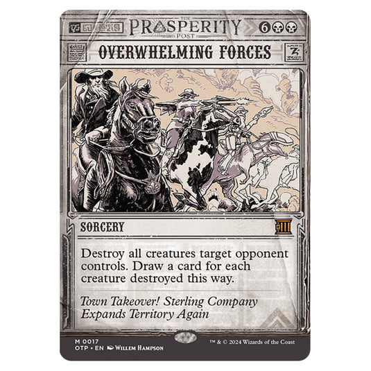 Magic The Gathering - Outlaws of Thunder Junction - Breaking News - Overwhelming Forces (Prosperity Showcase) - 0017
