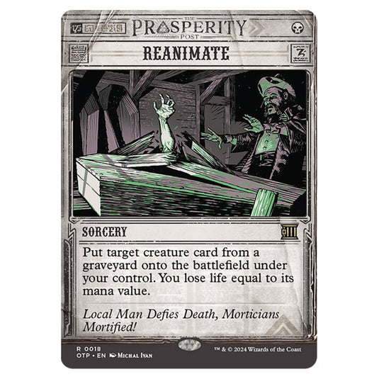 Magic The Gathering - Outlaws of Thunder Junction - Breaking News - Reanimate (Prosperity Showcase) - 0018