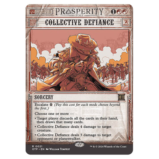 Magic The Gathering - Outlaws of Thunder Junction - Breaking News - Collective Defiance (Prosperity Showcase) - 0021