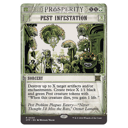 Magic The Gathering - Outlaws of Thunder Junction - Breaking News - Pest Infestation (Prosperity Showcase) - 0030