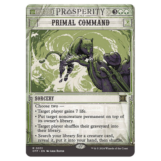 Magic The Gathering - Outlaws of Thunder Junction - Breaking News - Primal Command (Prosperity Showcase) - 0031