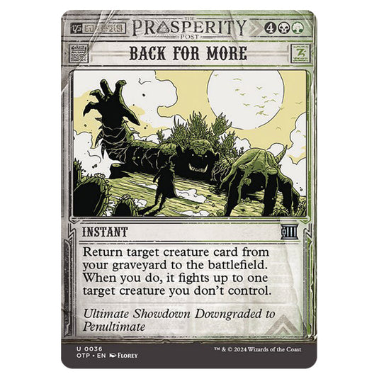 Magic The Gathering - Outlaws of Thunder Junction - Breaking News - Back for More (Prosperity Showcase) - 0036