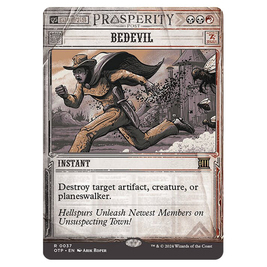 Magic The Gathering - Outlaws of Thunder Junction - Breaking News - Bedevil (Prosperity Showcase) - 0037