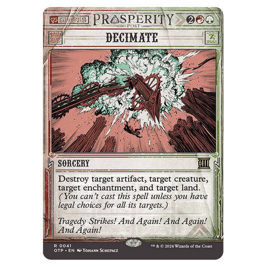 Magic The Gathering - Outlaws of Thunder Junction - Breaking News - Decimate (Prosperity Showcase) - 0041