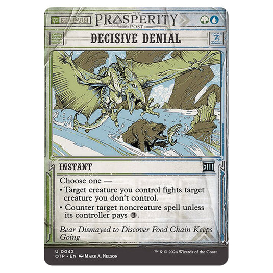 Magic The Gathering - Outlaws of Thunder Junction - Breaking News - Decisive Denial (Prosperity Showcase) - 0042