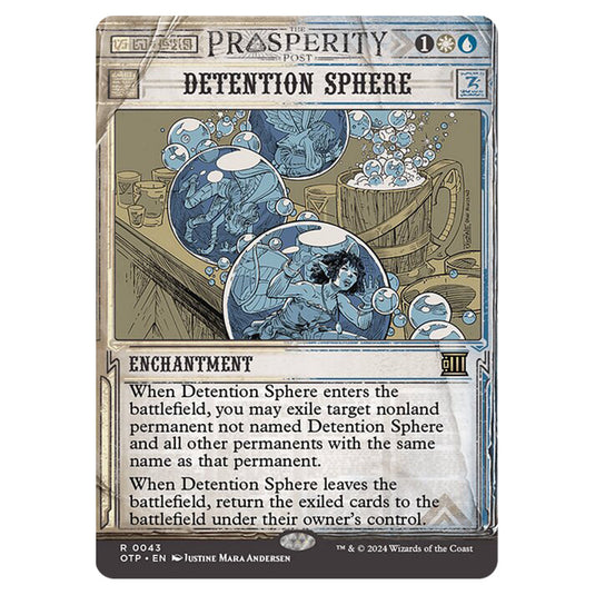 Magic The Gathering - Outlaws of Thunder Junction - Breaking News - Detention Sphere (Prosperity Showcase) - 0043