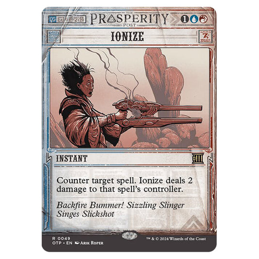 Magic The Gathering - Outlaws of Thunder Junction - Breaking News - Ionize (Prosperity Showcase) - 0049