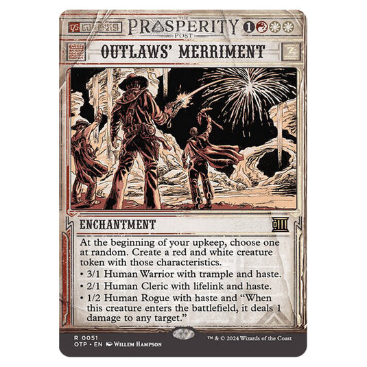 Magic The Gathering - Outlaws of Thunder Junction - Breaking News - Outlaws' Merriment (Prosperity Showcase) - 0051