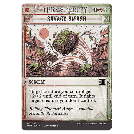 Magic The Gathering - Outlaws of Thunder Junction - Breaking News - Savage Smash (Prosperity Showcase) - 0053
