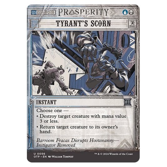 Magic The Gathering - Outlaws of Thunder Junction - Breaking News - Tyrant's Scorn (Prosperity Showcase) - 0056