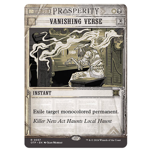 Magic The Gathering - Outlaws of Thunder Junction - Breaking News - Vanishing Verse (Prosperity Showcase) - 0057