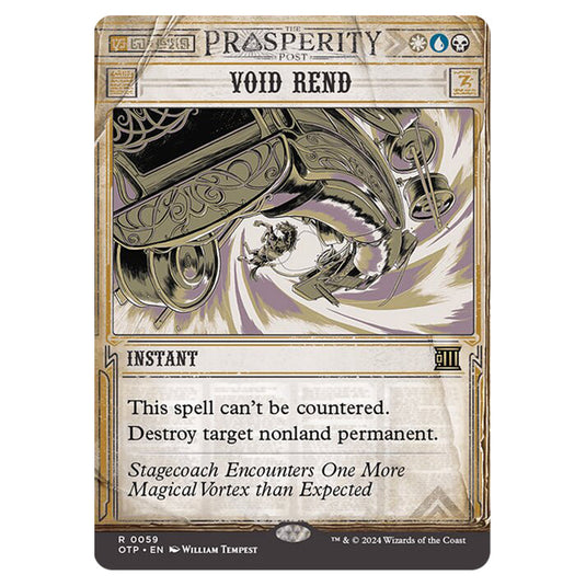 Magic The Gathering - Outlaws of Thunder Junction - Breaking News - Void Rend (Prosperity Showcase) - 0059