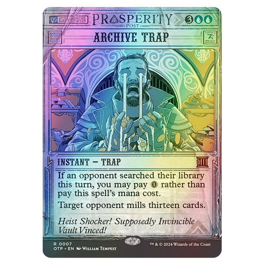 Magic The Gathering - Outlaws of Thunder Junction - Breaking News - Archive Trap (Prosperity Showcase) - 0007 (Foil)
