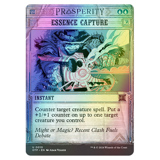 Magic The Gathering - Outlaws of Thunder Junction - Breaking News - Essence Capture (Prosperity Showcase) - 0010 (Foil)