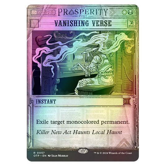 Magic The Gathering - Outlaws of Thunder Junction - Breaking News - Vanishing Verse (Prosperity Showcase) - 0057 (Foil)
