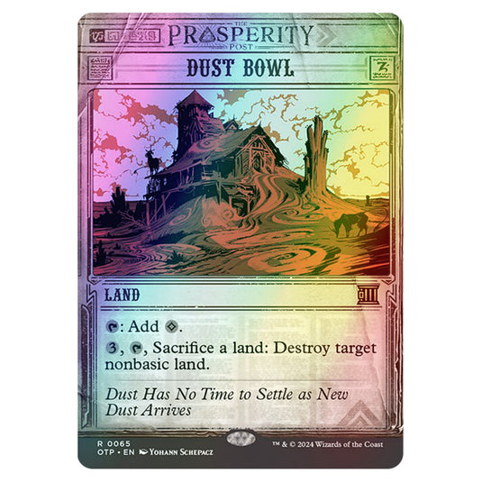 Magic The Gathering - Outlaws of Thunder Junction - Breaking News - Dust Bowl (Prosperity Showcase) - 0065 (Foil)