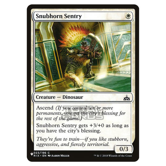 Magic The Gathering - The List - Snubhorn Sentry - 33/348