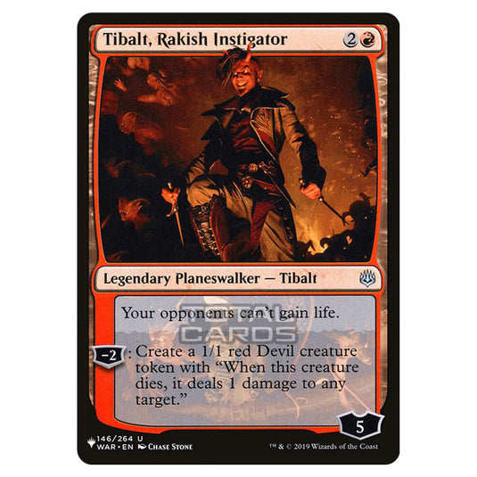 Magic The Gathering - The List - Tibalt, Rakish Instigator - 324/348