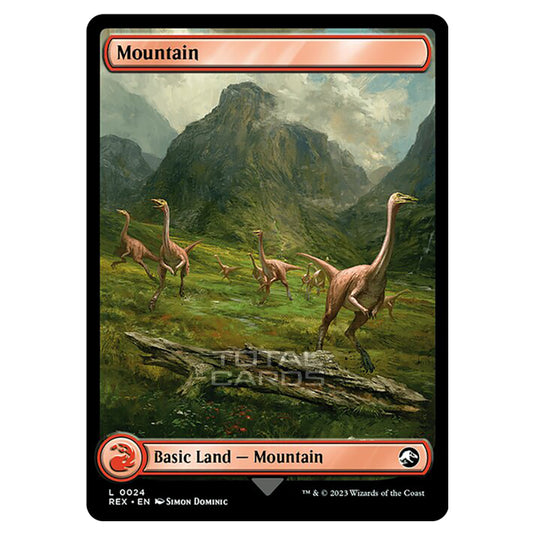 Magic The Gathering - The Lost Caverns of Ixalan - Jurassic World Collection - Mountain (Reversible Land Card) - 0024