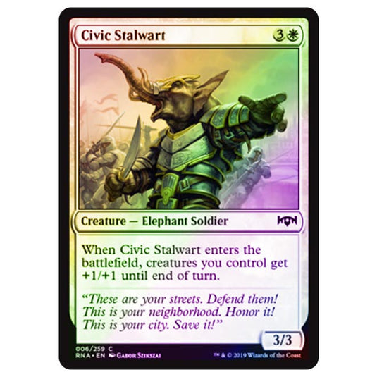 Magic The Gathering - Ravnica Allegiance - Civic Stalwart - 6/273 (Foil)