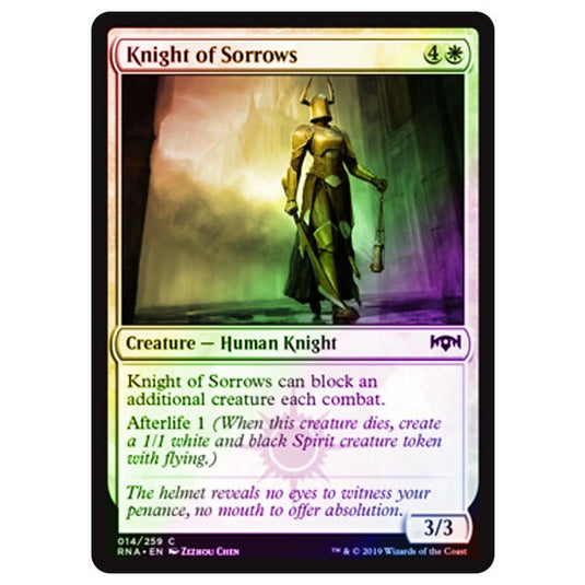 Magic The Gathering - Ravnica Allegiance - Knight of Sorrows - 14/273 (Foil)
