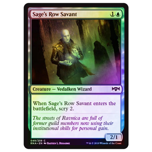 Magic The Gathering - Ravnica Allegiance - Sage's Row Savant - 49/273 (Foil)