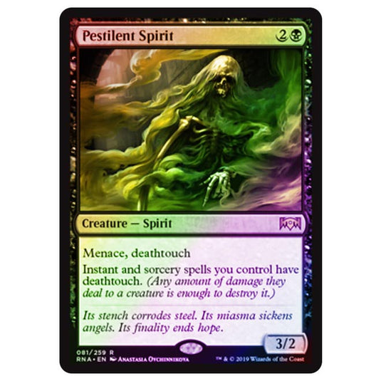 Magic The Gathering - Ravnica Allegiance - Pestilent Spirit - 81/273 (Foil)