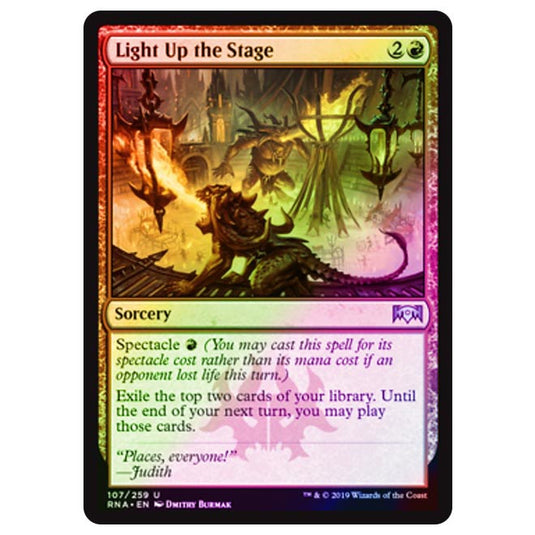 Magic The Gathering - Ravnica Allegiance - Light Up the Stage - 107/273 (Foil)