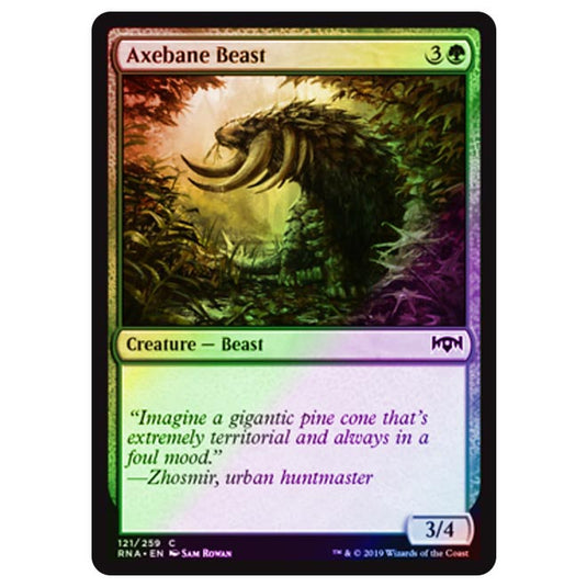 Magic The Gathering - Ravnica Allegiance - Axebane Beast - 121/273 (Foil)