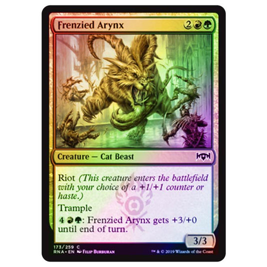 Magic The Gathering - Ravnica Allegiance - Frenzied Arynx - 173/273 (Foil)