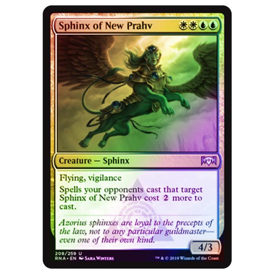 Magic The Gathering - Ravnica Allegiance - Sphinx of New Prahv - 208/273 (Foil)