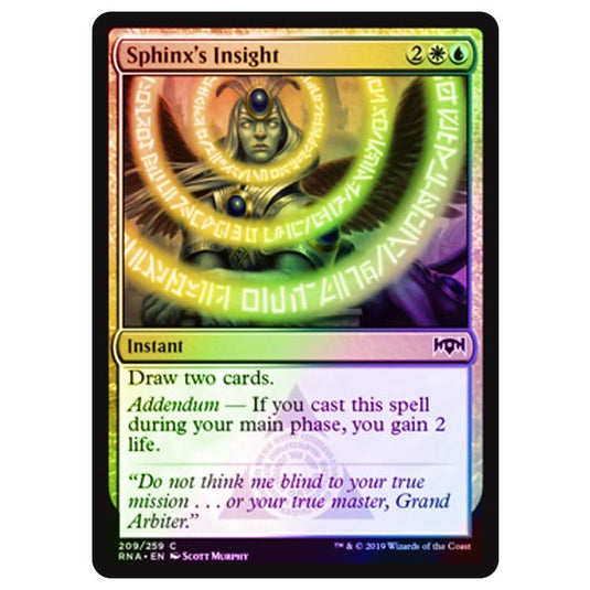 Magic The Gathering - Ravnica Allegiance - Sphinx's Insight - 209/273 (Foil)
