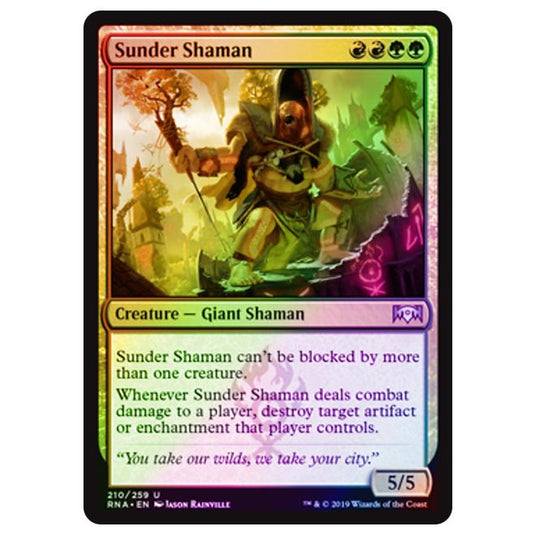 Magic The Gathering - Ravnica Allegiance - Sunder Shaman - 210/273 (Foil)