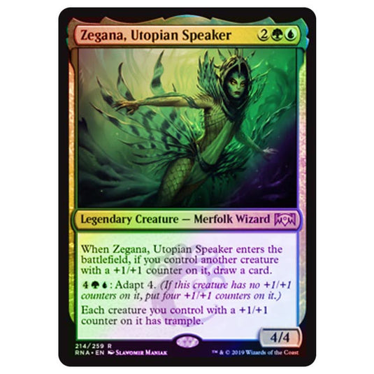Magic The Gathering - Ravnica Allegiance - Zegana, Utopian Speaker - 214/273 (Foil)