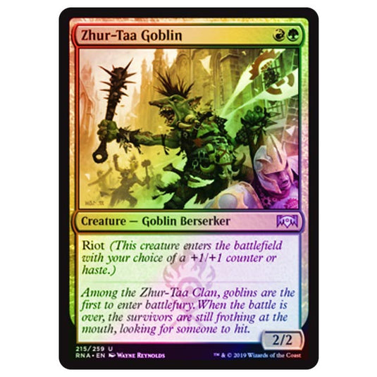 Magic The Gathering - Ravnica Allegiance - Zhur-Taa Goblin - 215/273 (Foil)