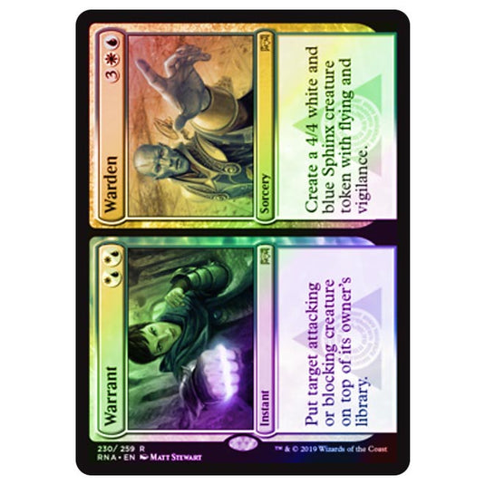 Magic The Gathering - Ravnica Allegiance - Warrant // Warden - 230/273 (Foil)