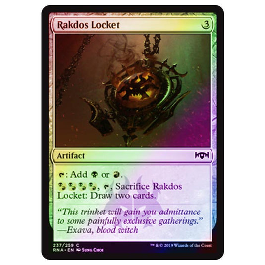 Magic The Gathering - Ravnica Allegiance - Rakdos Locket - 237/273 (Foil)