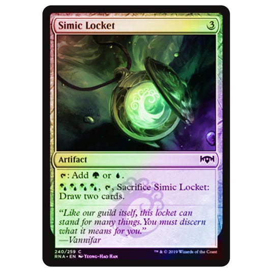 Magic The Gathering - Ravnica Allegiance - Simic Locket - 240/273 (Foil)